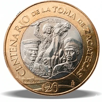 Reverso — Centenario de la Toma de Zacatecas