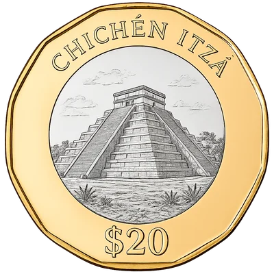 20 Pesos Kukulkán Circulante 2026