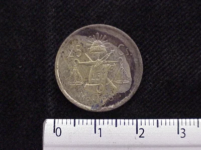 25 Centavos Plata 1952