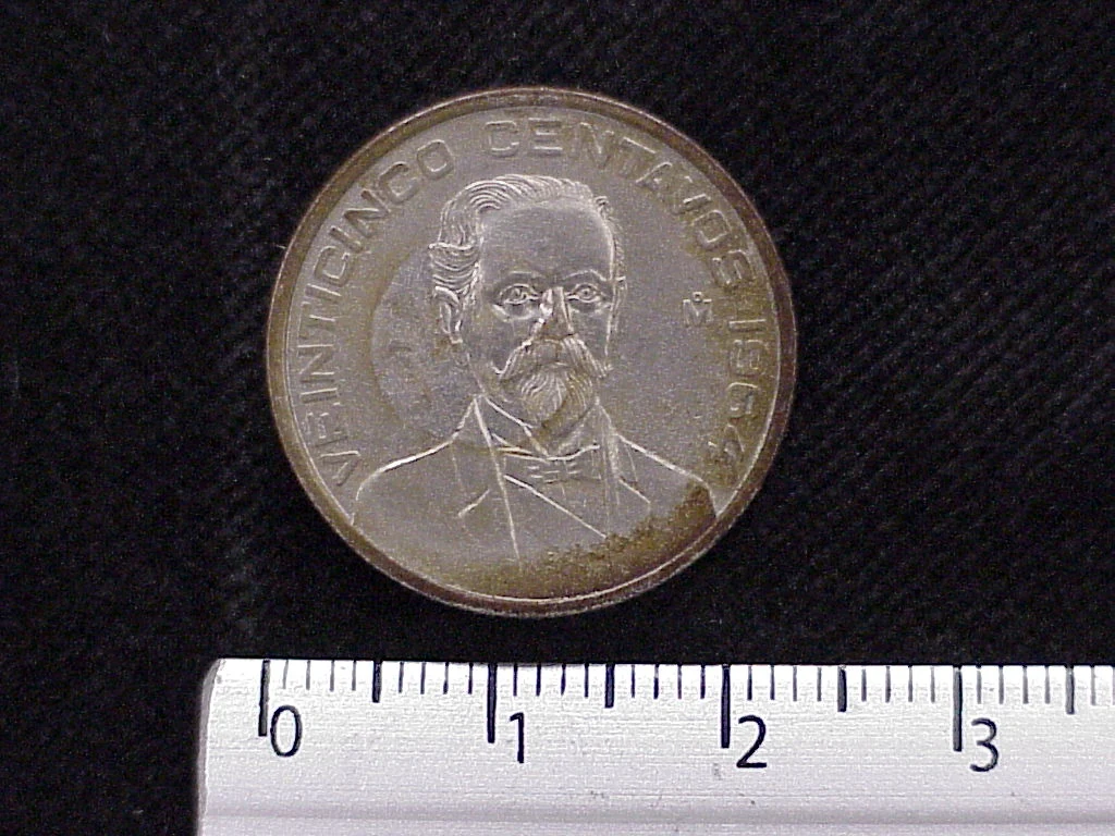 25 Centavos Cuproníquel 1964 (reverso)