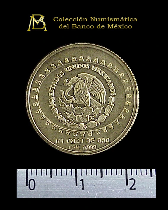 25-pesos-precolombina-coleccion-teotihuacan-serpiente-emplumada-una-cuarto-onza - anverso (Banxico)