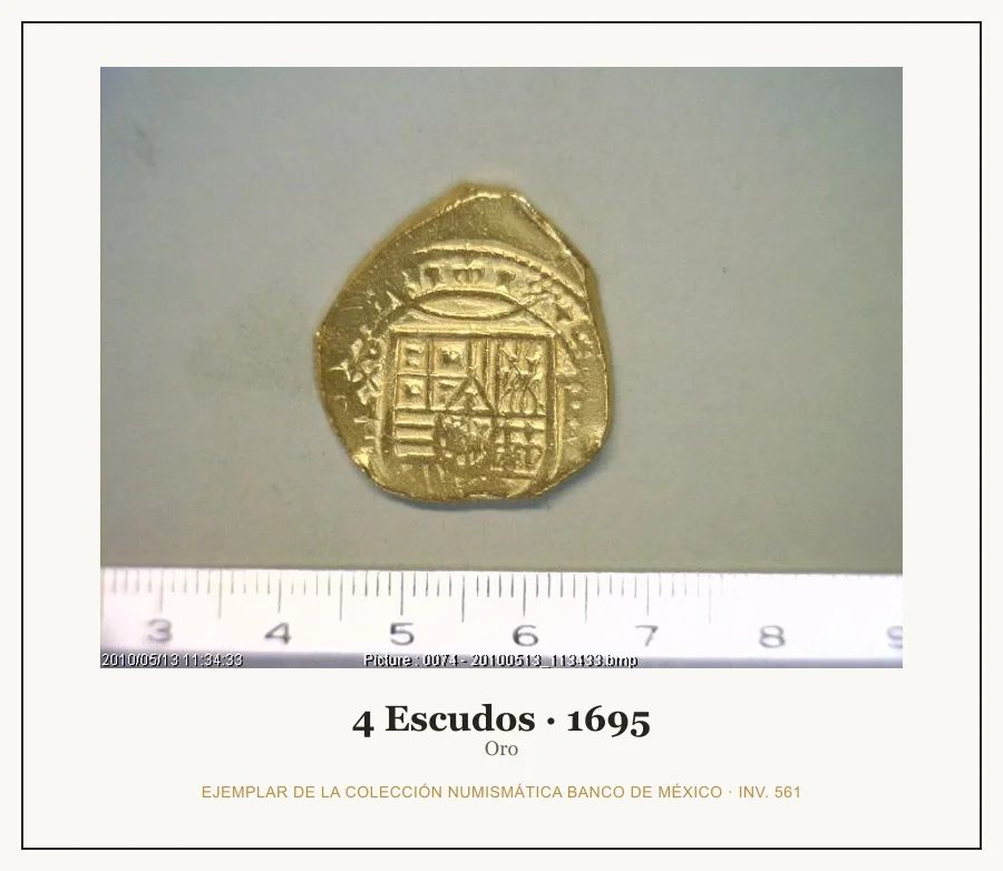 Moneda destacada de la serie 4 Escudos Carlos II