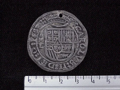 4-reales-carlos-ii-1691-mexico-l - anverso (Banxico)