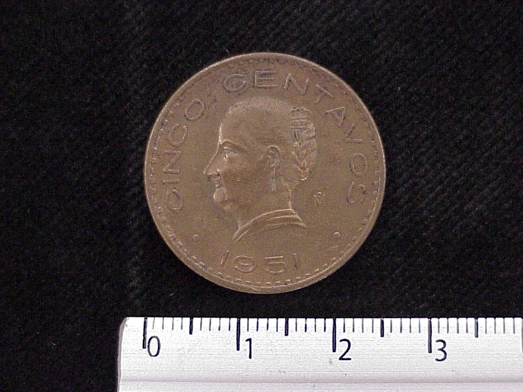 5 Centavos Cobre 1951 (reverso)