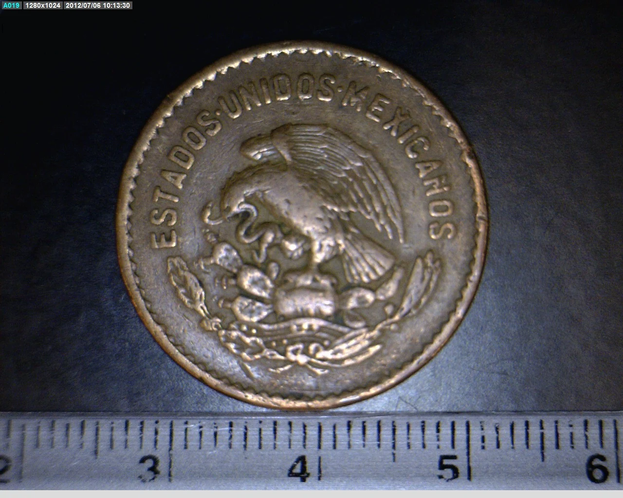 5 Centavos Bronce 1953 (anverso)