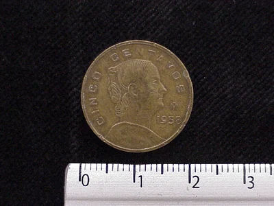 5 Centavos Cobre 1958