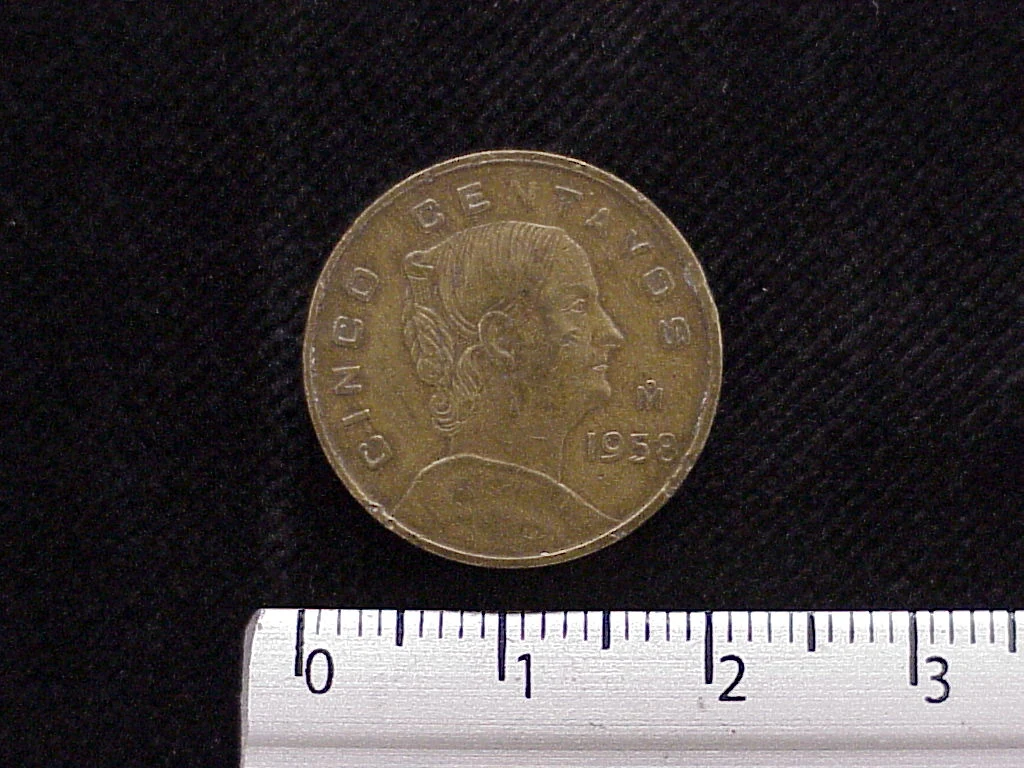 5 Centavos Cobre 1958 (reverso)