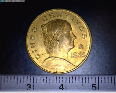 5 Centavos Latón 1965