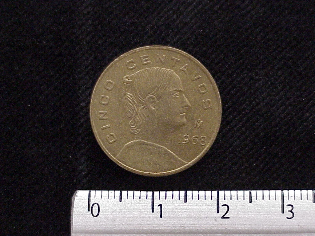 5 Centavos Cobre 1968 (reverso)