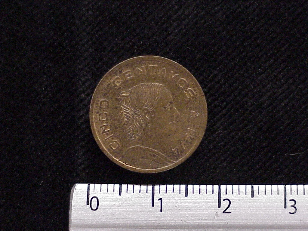 5 Centavos Cobre 1974 (reverso)
