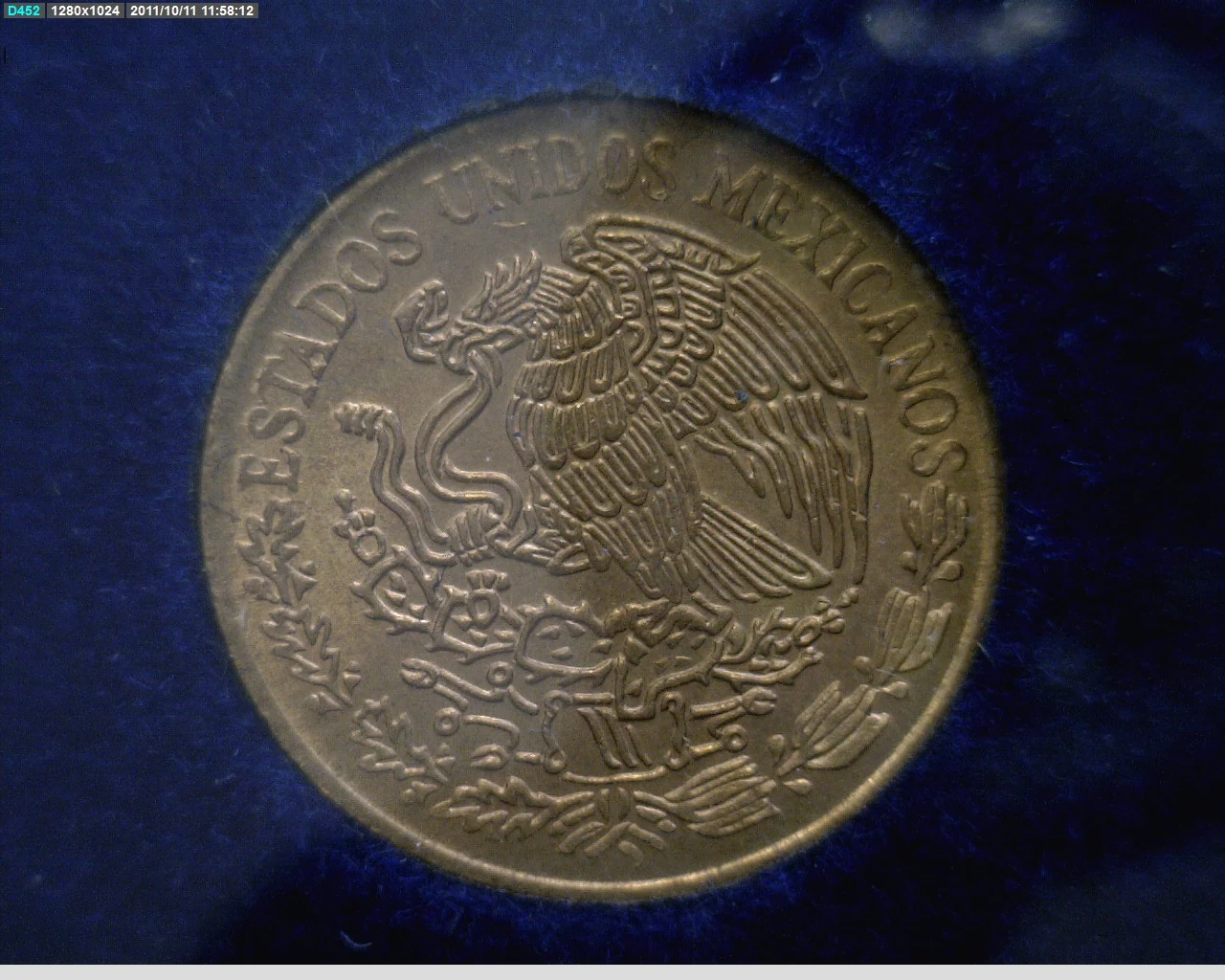5 Centavos Latón 1974 (anverso)