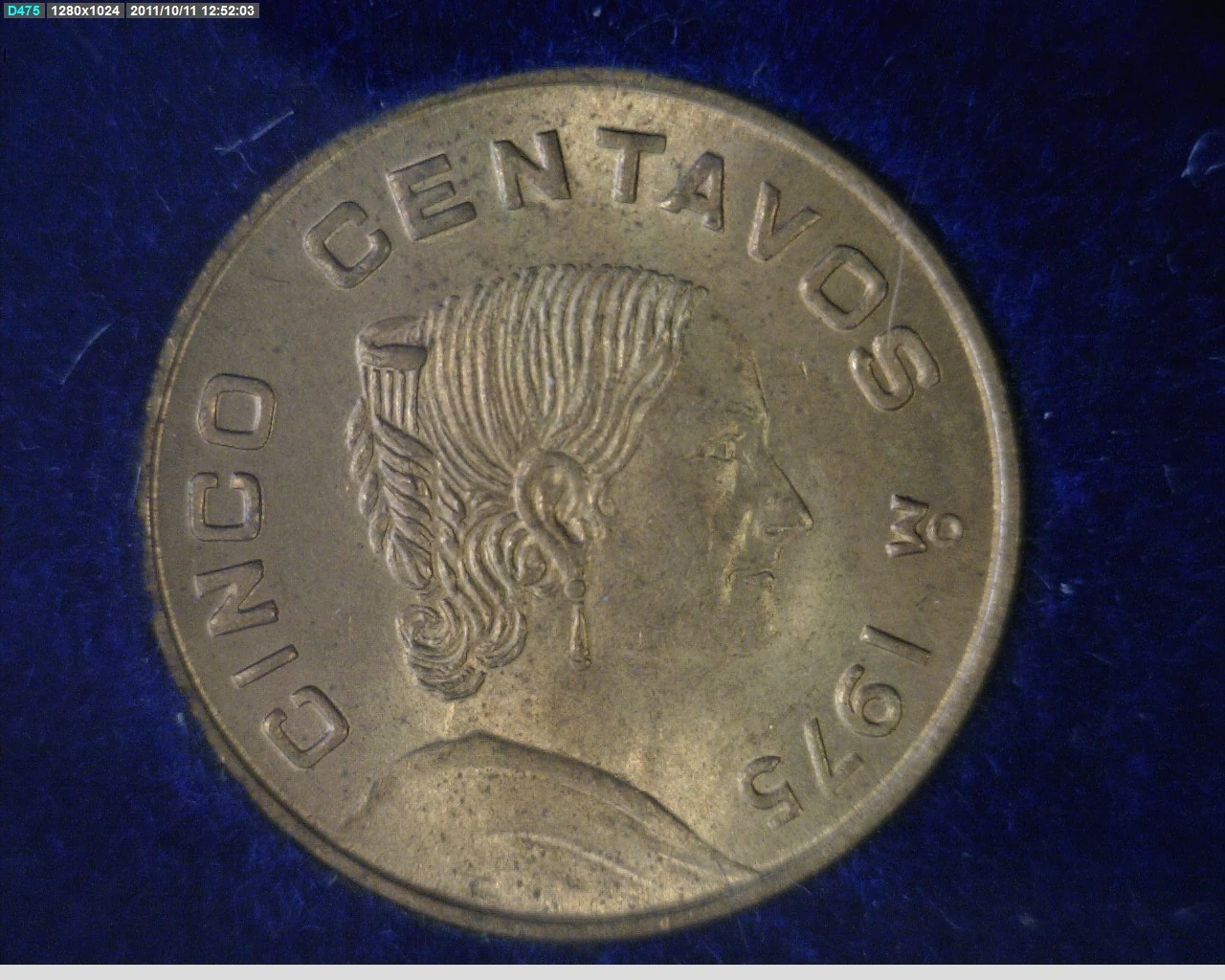 5 Centavos Latón 1975 (reverso)