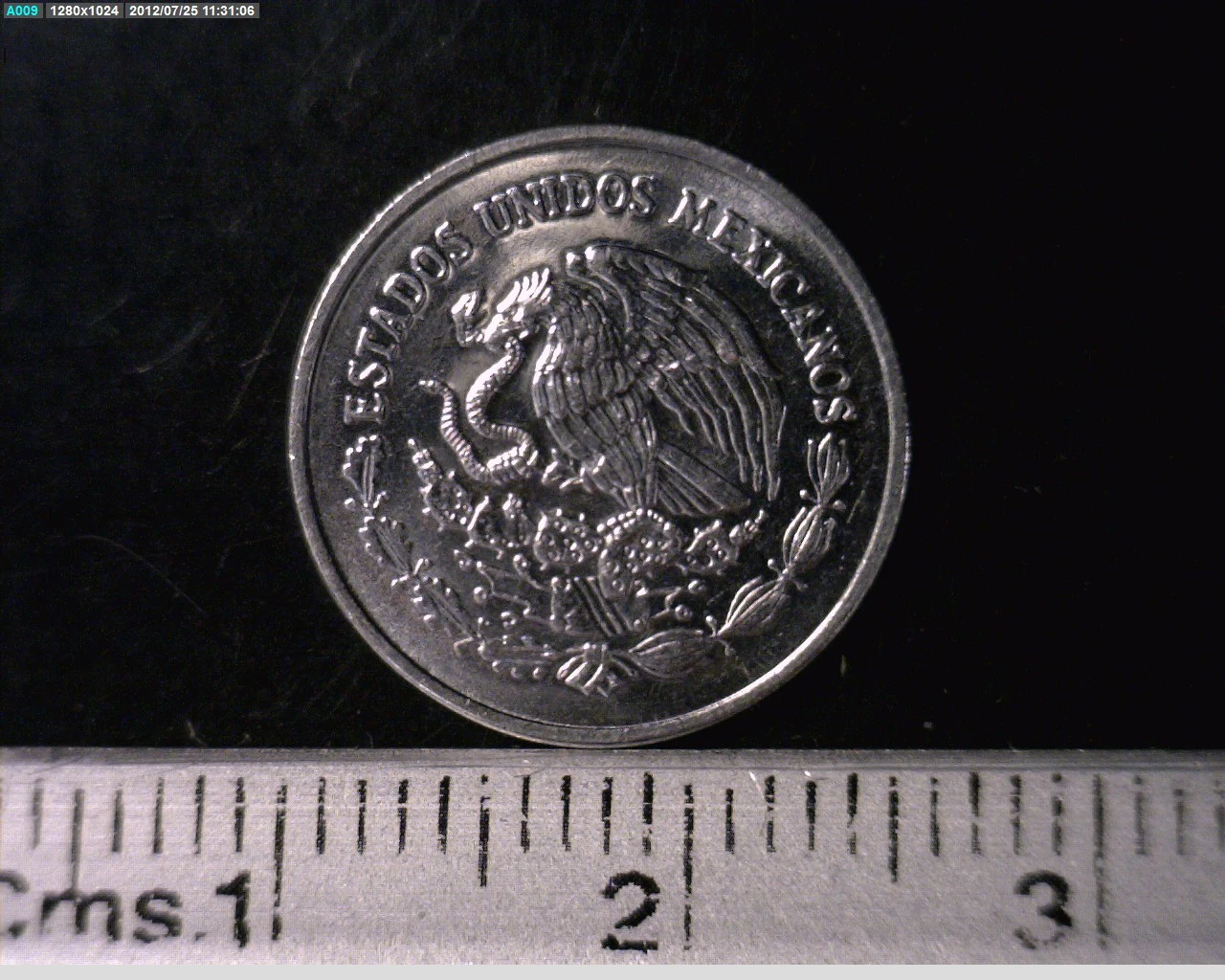 5 Centavos Acero inoxidable 2001 · Anverso
