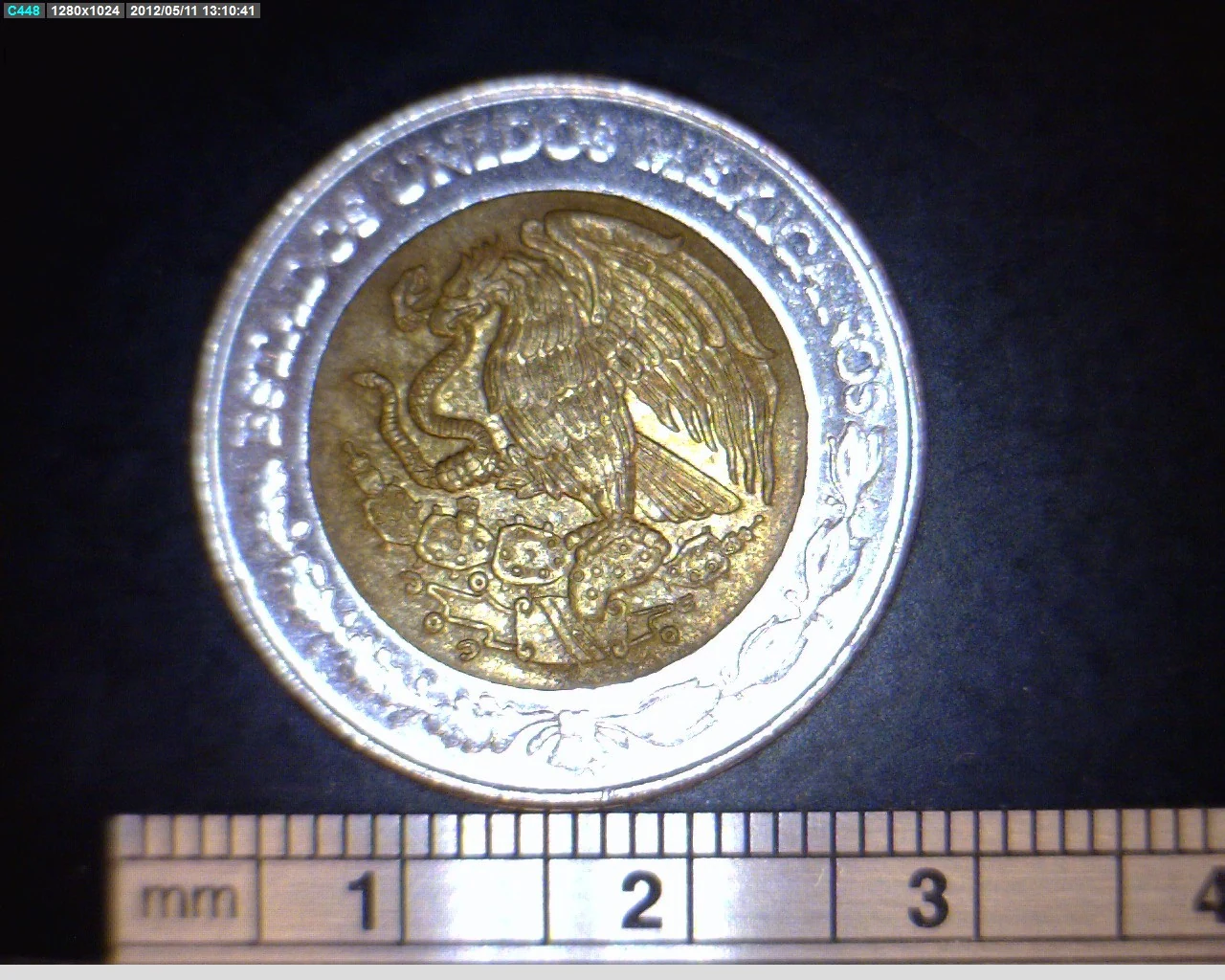 5 Bimetálica 1994 . Inventario Banxico 18598 (anverso)