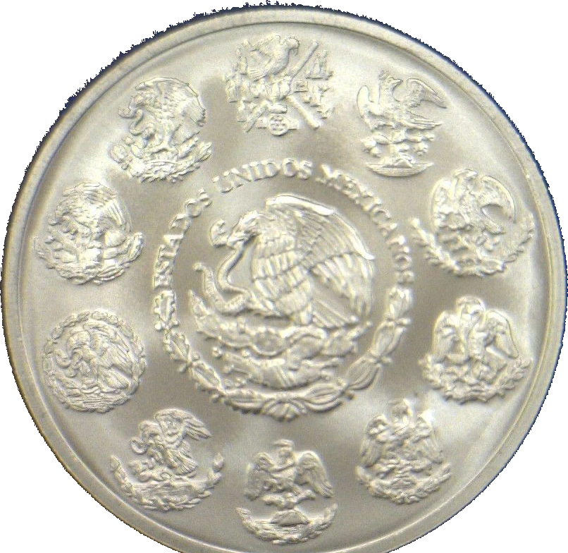 Anverso de moneda 5 onzas 5 Onza 2017, plata 0.999