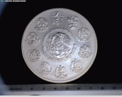 5 oz Libertad Plata 1996 · Inventario Banxico 19199 (anverso)