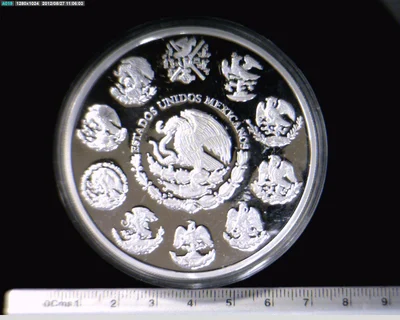 5 oz Libertad Plata 2001 · Inventario Banxico 20979 (anverso)