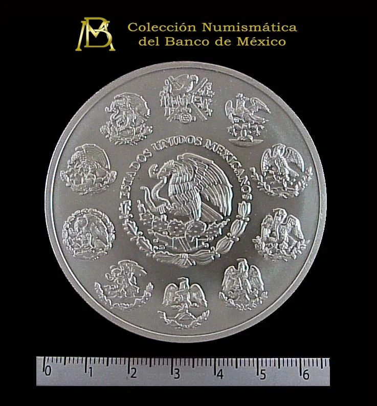5 Onzas Libertad Plata 2003 · Anverso
