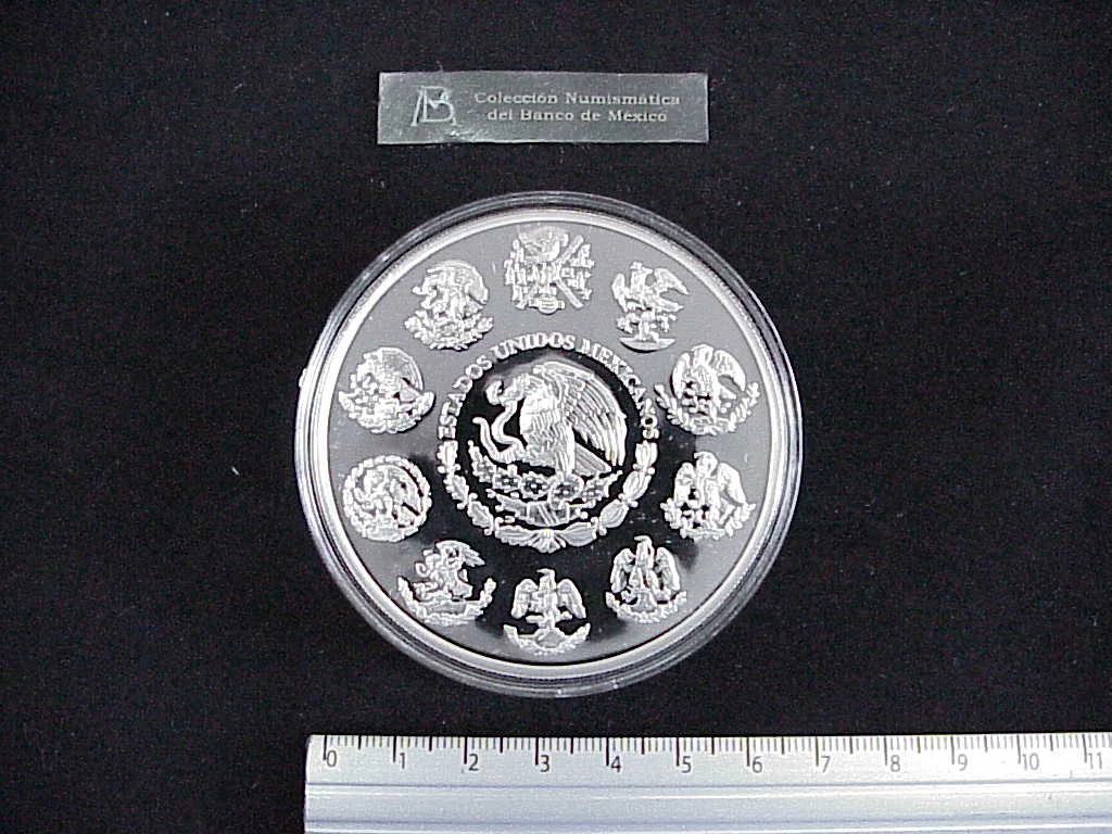 5 Onzas Libertad Plata 2004 · Anverso