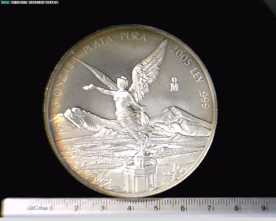 5 Onzas Libertad Plata 2005