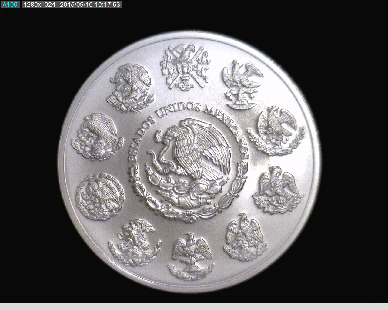 5 oz Libertad Plata 2013 · Inventario Banxico 23032 (anverso)