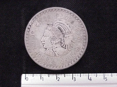 5 Pesos Plata 1948
