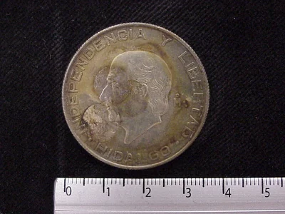 5 Pesos Plata 1956