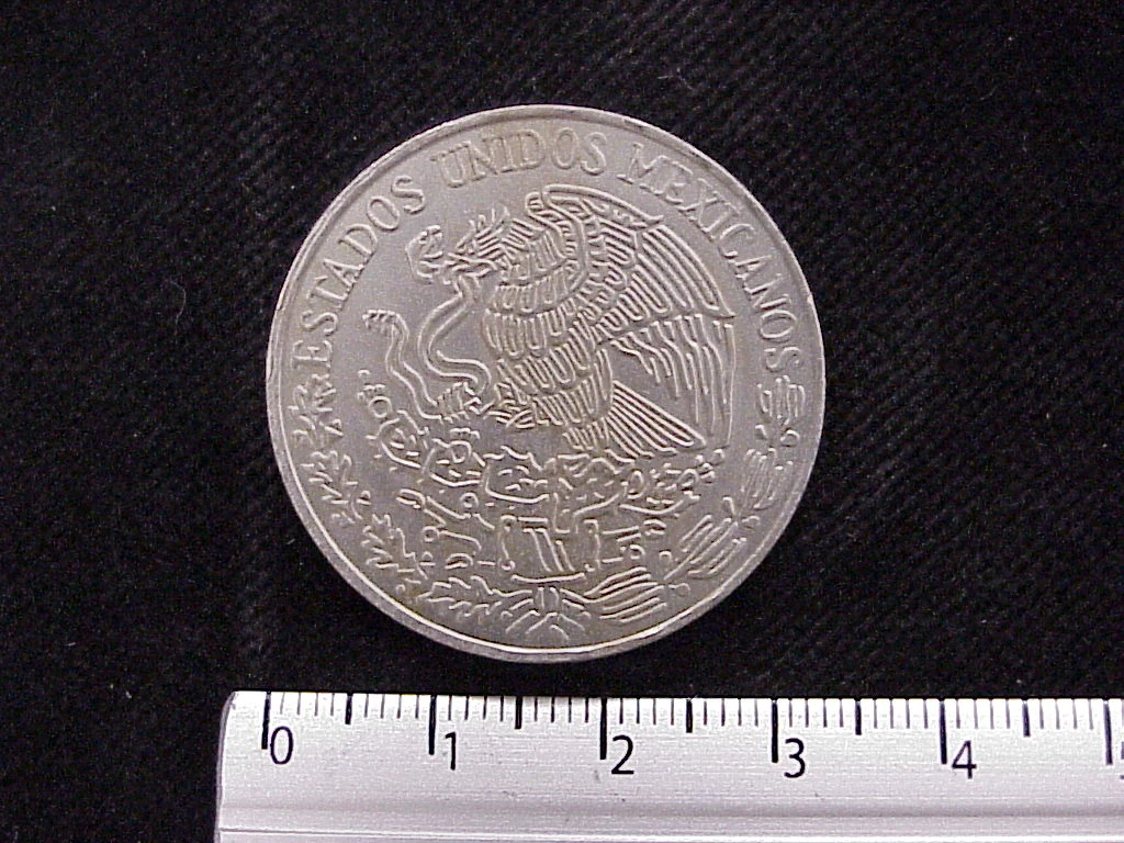 5 Pesos Cuproníquel 1971 (anverso)