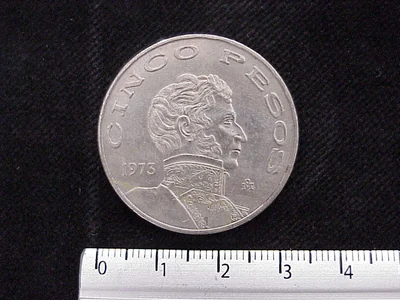 5 Pesos Cuproníquel 1973