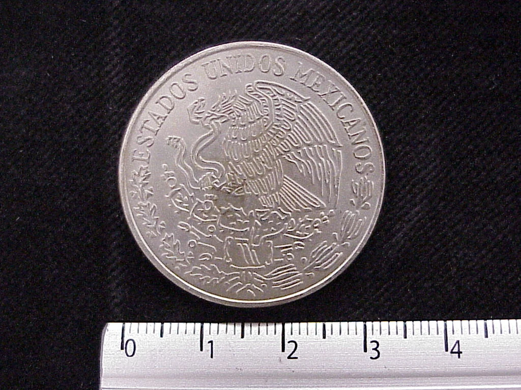5 Pesos Cuproníquel 1974 (anverso)