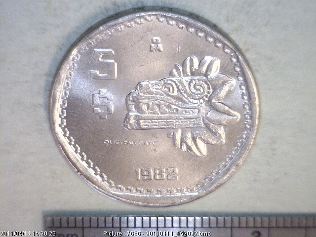 5 Pesos Cuproníquel 1982 (reverso)