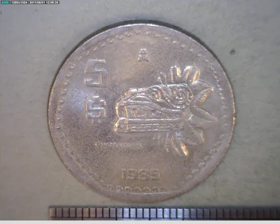 5 Pesos Cuproníquel 1985