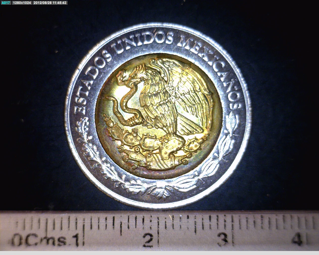 5 Pesos Bicentenario de la Independencia de México: Agustín de Iturbide 2009 · Anverso