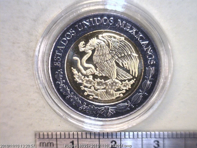 5 Pesos Bicentenario de la Independencia de México: Ignacio Allende 2010 · Anverso