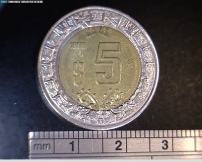 5 Pesos Bimetálica 1998