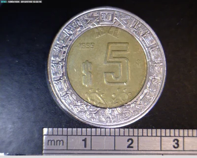 5 Pesos Bimetálica 1999