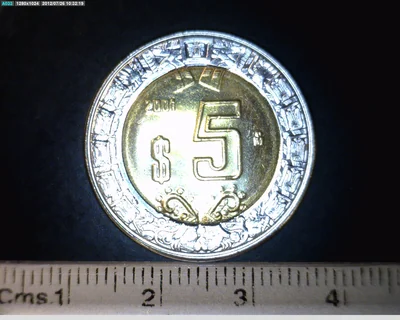 5 Pesos Bimetálica 2001