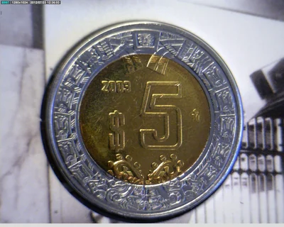 5 Pesos Bimetálica 2003