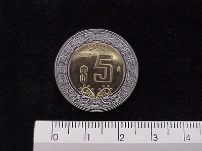 5 Pesos Bimetálica 2006