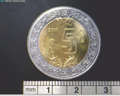 5 Pesos Bimetálica 2011
