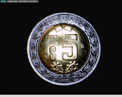 5 Pesos Bimetálica 2012