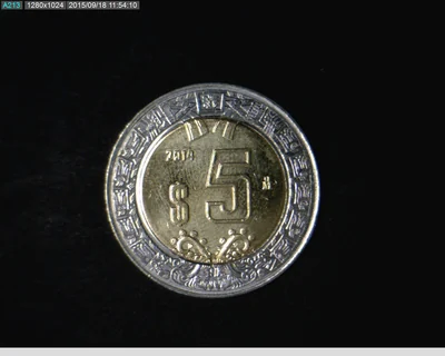 5 Pesos Bimetálica 2014