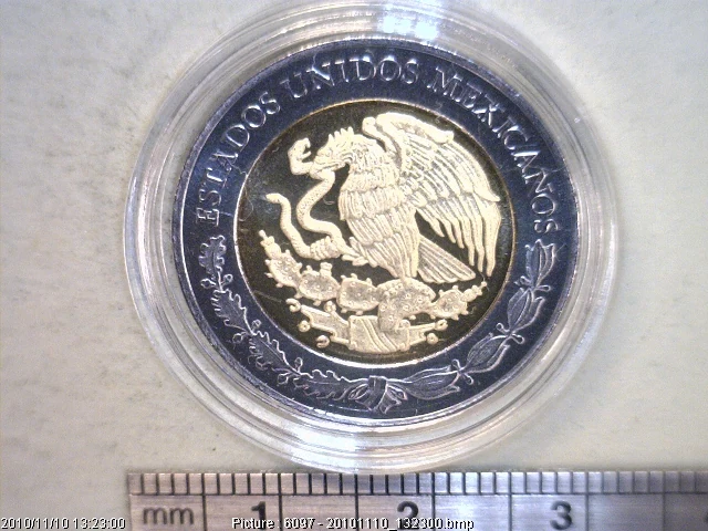 5 Pesos Centenario de la Revolución Mexicana: Emiliano Zapata 2010 · Anverso