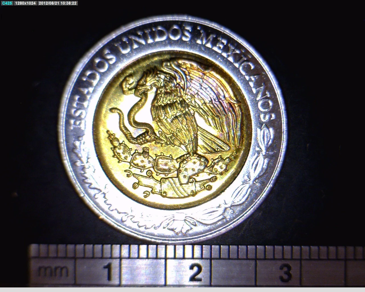 5 Pesos Centenario de la Revolución Mexicana: Francisco Villa 2008 · Anverso