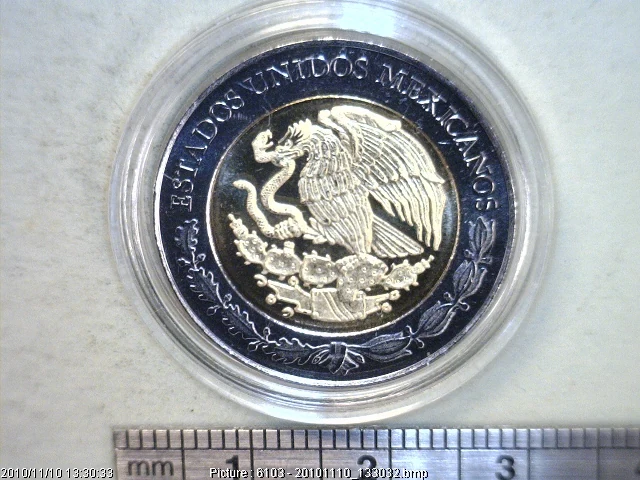 5 Pesos Centenario de la Revolución Mexicana: Venustiano Carranza 2010 · Anverso