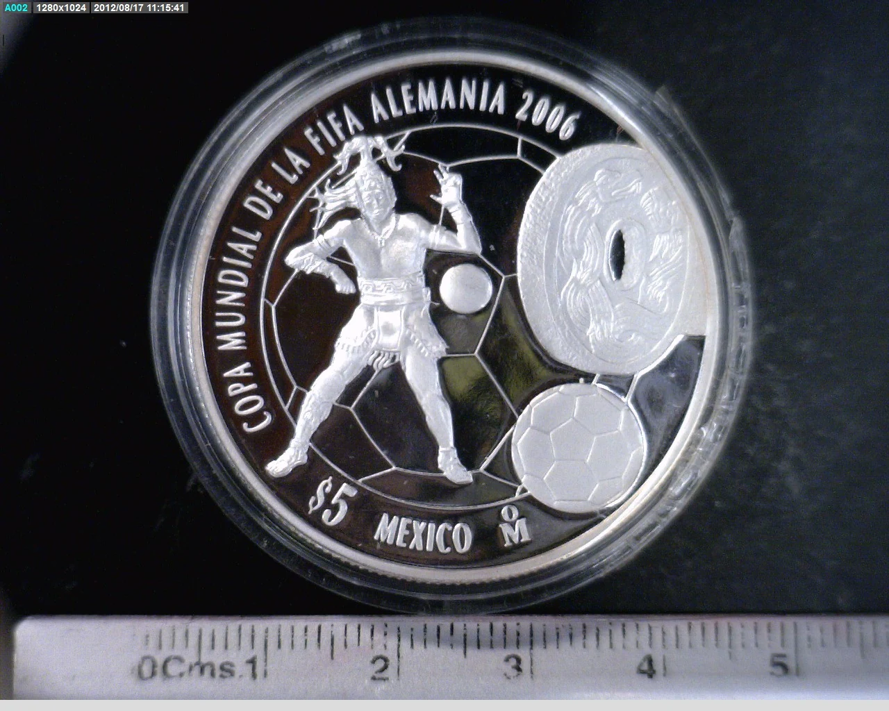 5 Pesos Copa Fifa, Alemania 2006 2006 · Reverso