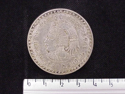 5 Pesos Cuauhtémoc 1947-1948