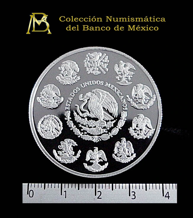 5-pesos-segundo-milenio-historia-mexico-1999 - anverso (Banxico)