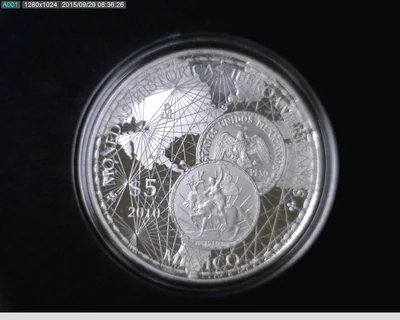 5 Pesos Serie Iberoamericana, Monedas Históricas Iberoamericanas 2010 Proof