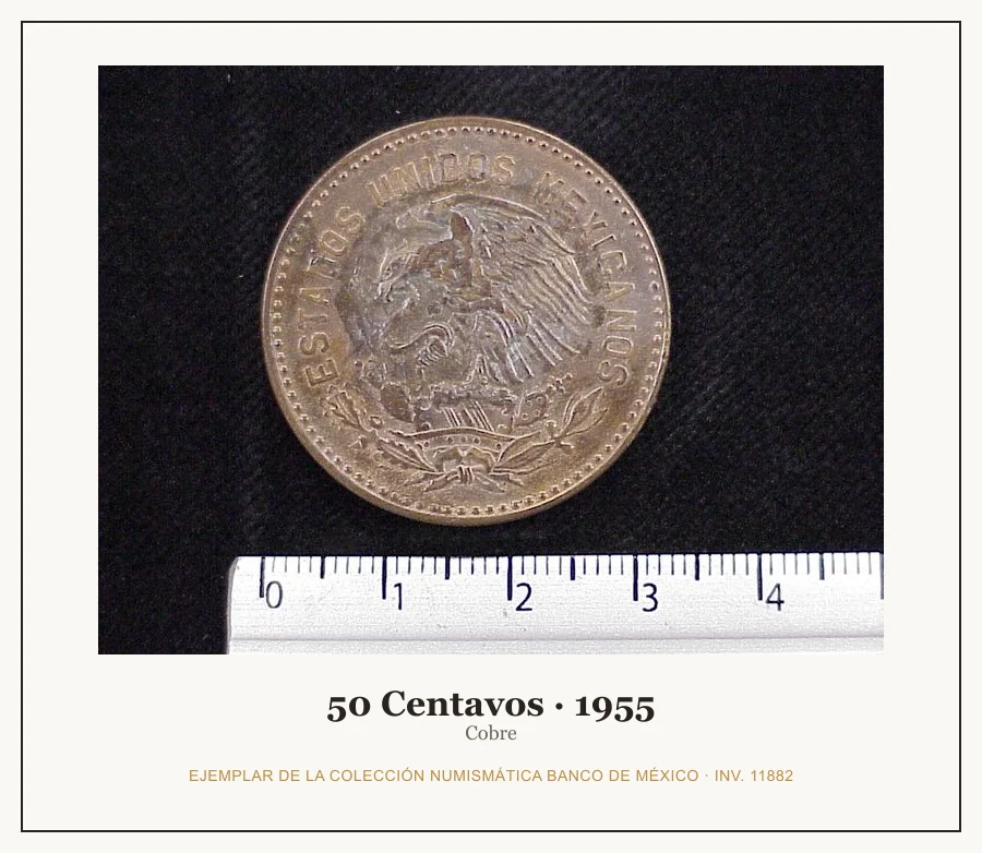 Moneda destacada de la serie 50 Centavos Cobre